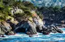 Rocky cliffs and coves on the Carmel coast