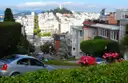Lombard Street with Coit Tower in the distance